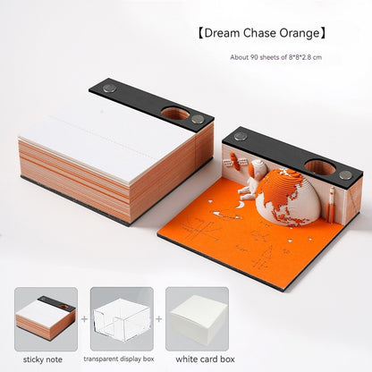 Low Price Calendar 2024 Notes Calendar Book Play Bad Creative 3d Three-Dimensional Paper Carving Earth Office Desk Surface Panel Ornaments