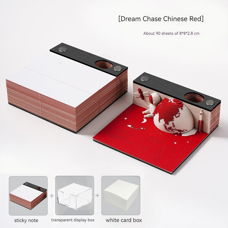 Low Price Calendar 2024 Notes Calendar Book Play Bad Creative 3d Three-Dimensional Paper Carving Earth Office Desk Surface Panel Ornaments