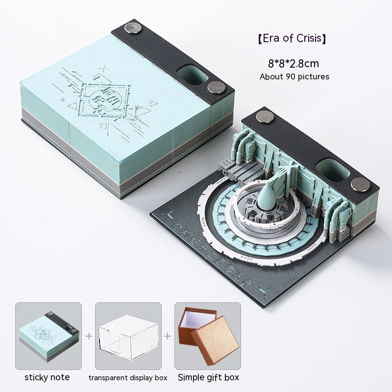 Low Price Calendar 2024 Notes Calendar Book Play Bad Creative 3d Three-Dimensional Paper Carving Earth Office Desk Surface Panel Ornaments