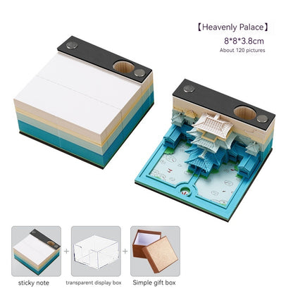 Low Price Calendar 2024 Notes Calendar Book Play Bad Creative 3d Three-Dimensional Paper Carving Earth Office Desk Surface Panel Ornaments