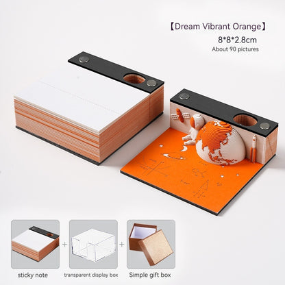 Low Price Calendar 2024 Notes Calendar Book Play Bad Creative 3d Three-Dimensional Paper Carving Earth Office Desk Surface Panel Ornaments