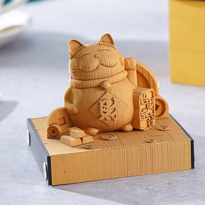 [Cultural Creation] Manufacturer. OK. Customized. 3d Sticky Notes Creative Three-Dimensional Paper Carving Qingshui Temple Sticky Notes Tiktok